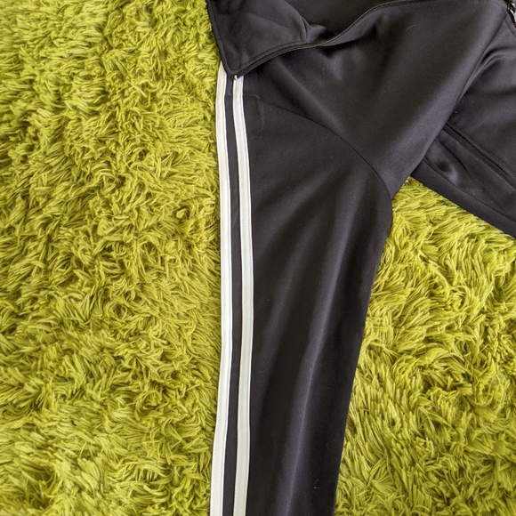 Black and White Striped Zip-Up Jacket - Picture 2 of 4